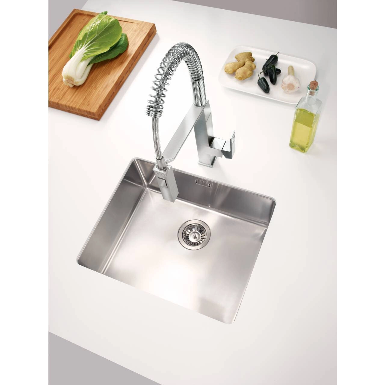 Змішувач для кухні Grohe Eurocube одноважільний суперсталь (31395DC0) Фото - 3
