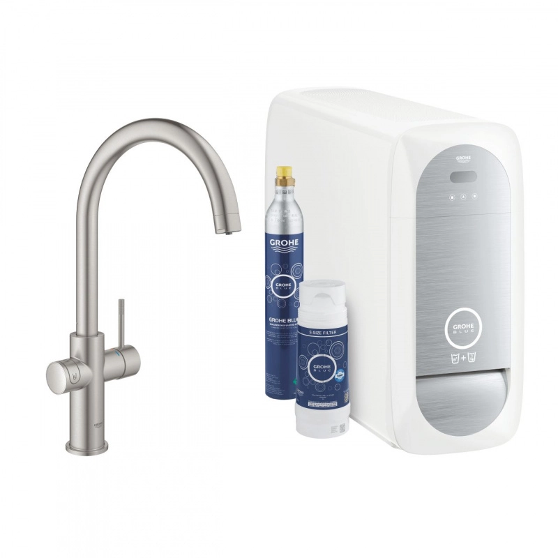 Кухонний змішувач зі стартовим пакетом Grohe Blue Home (31455DC1)