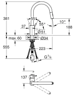 Смеситель для кухни Grohe Concetto, хром (31483002) Фото - 1