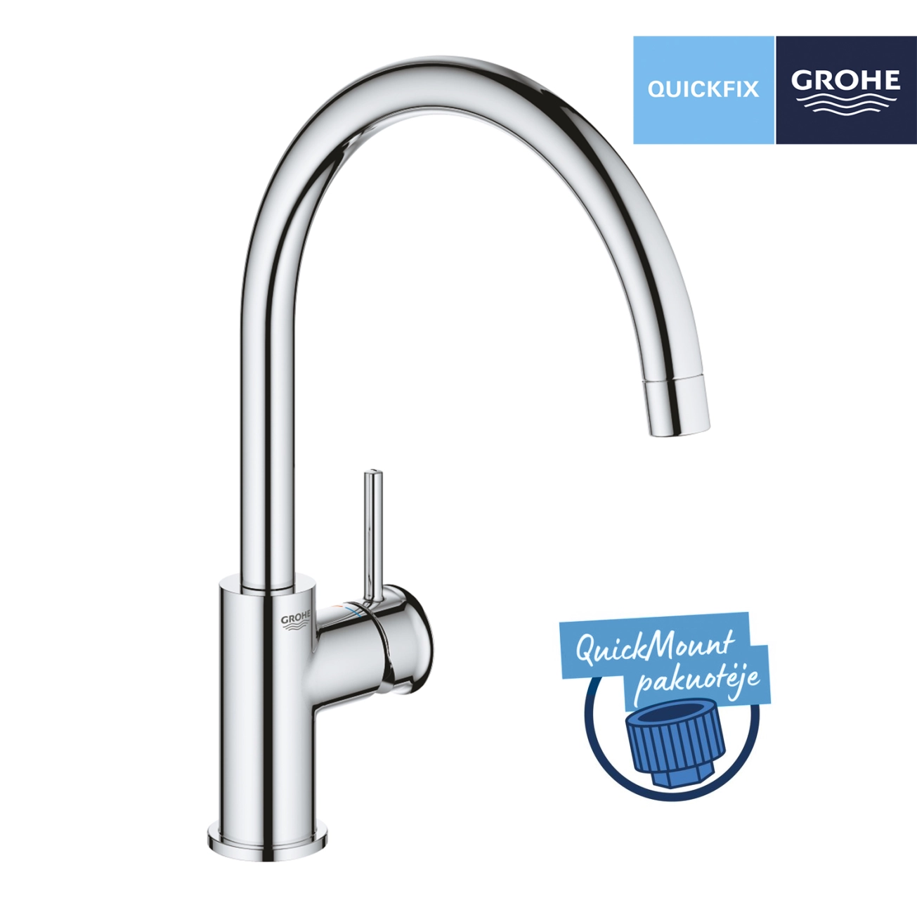 Змішувач для кухні Grohe QuickFix Start Classic 31553001 Фото - 2
