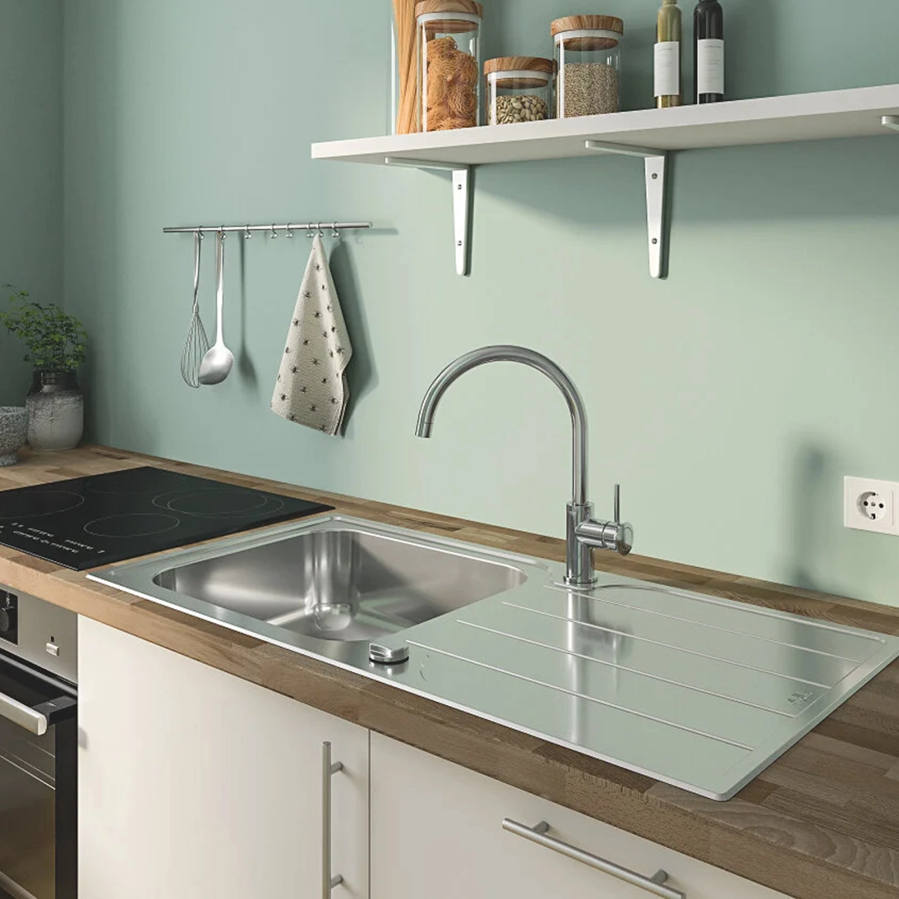 Змішувач для кухні Grohe QuickFix Start Classic 31553001 Фото - 5