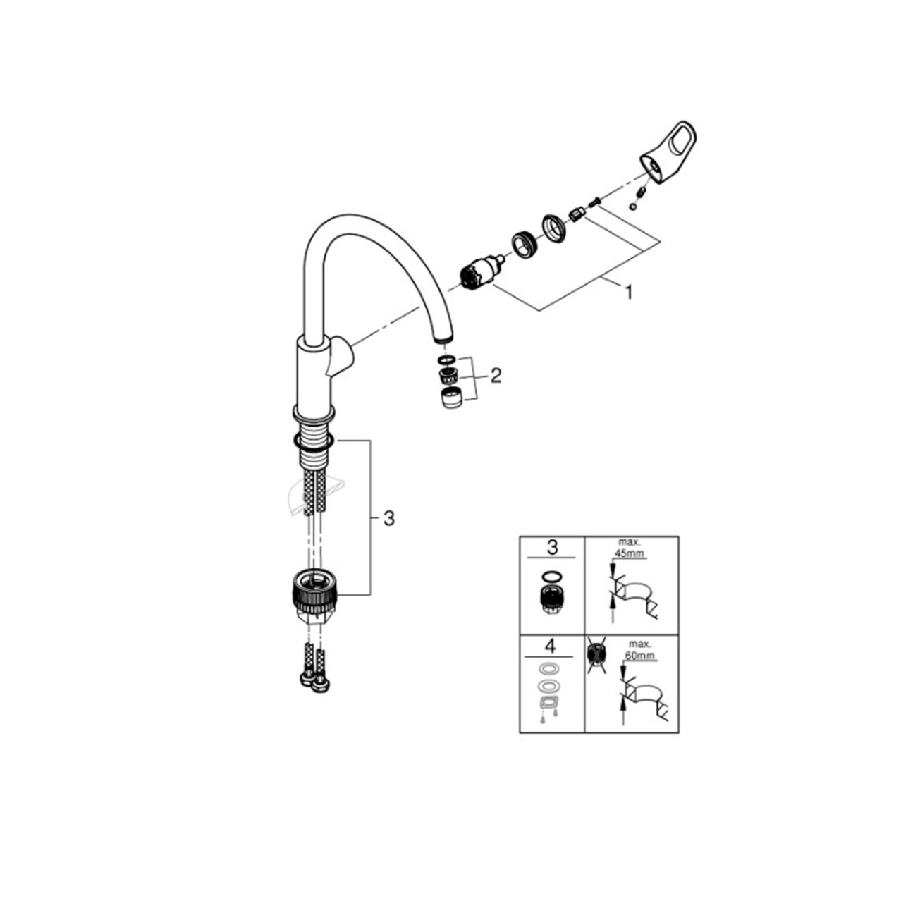 Змішувач для кухні Grohe Start Flow 31555001 Фото - 2