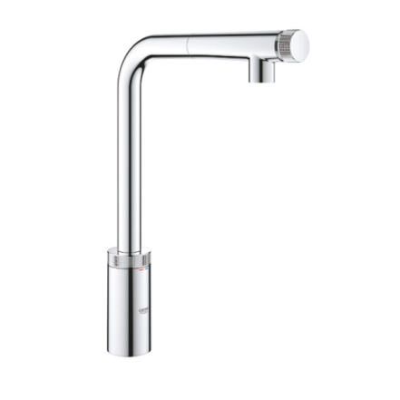 Смеситель для кухни с выдвижным изливом Grohe Minta SmartControl (31613000)