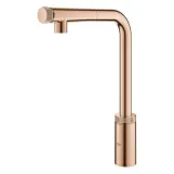 Змішувач для кухні Grohe Minta SmartControl з висувним аератором, бронза (31613DAO) Фото - 1