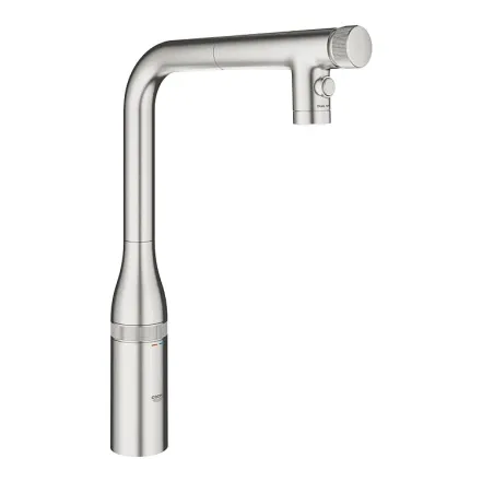 Смеситель для кухни Grohe Essence Smartcontrol с выдвижной лейкой, supersteel (31892DC0)