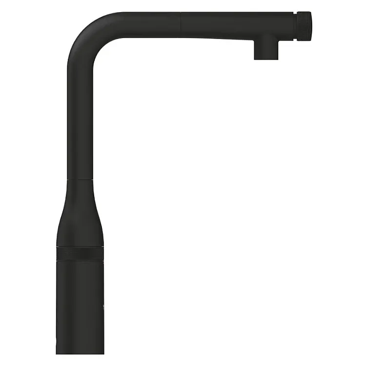 Смеситель для кухни Grohe Essence Smartcontrol с выдвижной лейкой, черный матовый (31928KF0) Фото - 1