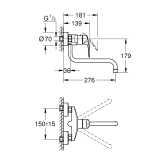 Змішувач для кухні Grohe Eurosmart, хром (32224003) Фото - 3