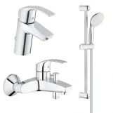 Комплект смесителей Grohe Eurosmart для ванной комнаты, хром (32278551A)