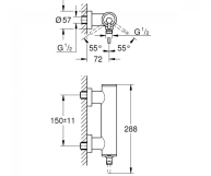 Змішувач для душа Grohe Atrio (32650AL3) Фото - 1