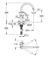 Смеситель для кухни Grohe Concetto, сталь (32661DC3) Фото - 1