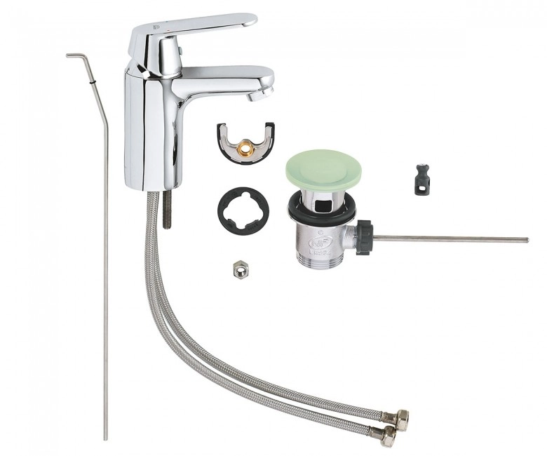 Смеситель на умывальник Grohe Eurosmart Cosmo (32825000) Фото - 3