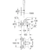 Змішувач для ванни Grohe Eurosmart Cosmopolitan, хром (32832000) Фото - 2