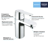 Змішувач для раковини Grohe QuickFix Get S-Size 32883000 Фото - 2