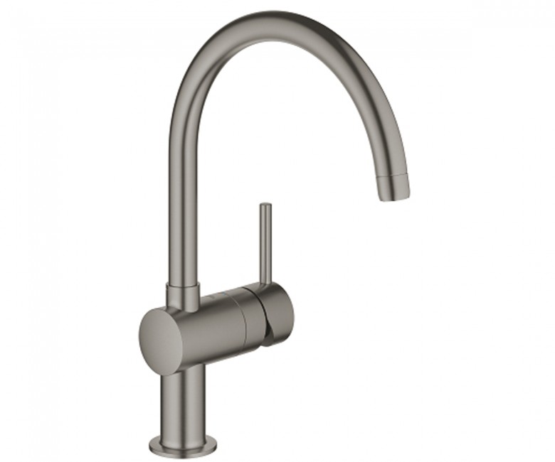 Змішувач для кухнi Grohe Minta одноважільний, Brushed Hard Graphite (32917AL0)
