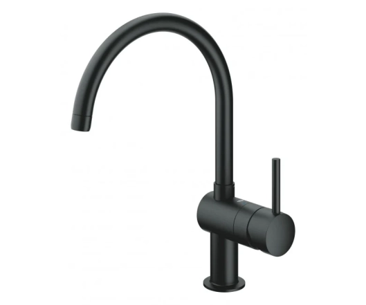 Смеситель кухонный однорычажный Grohe Minta, черный (32917KS0)