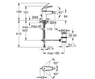 Смеситель для биде Grohe EUROSMART NEW, однорычажный, S-Size, черный матовый (329292433) Фото - 1