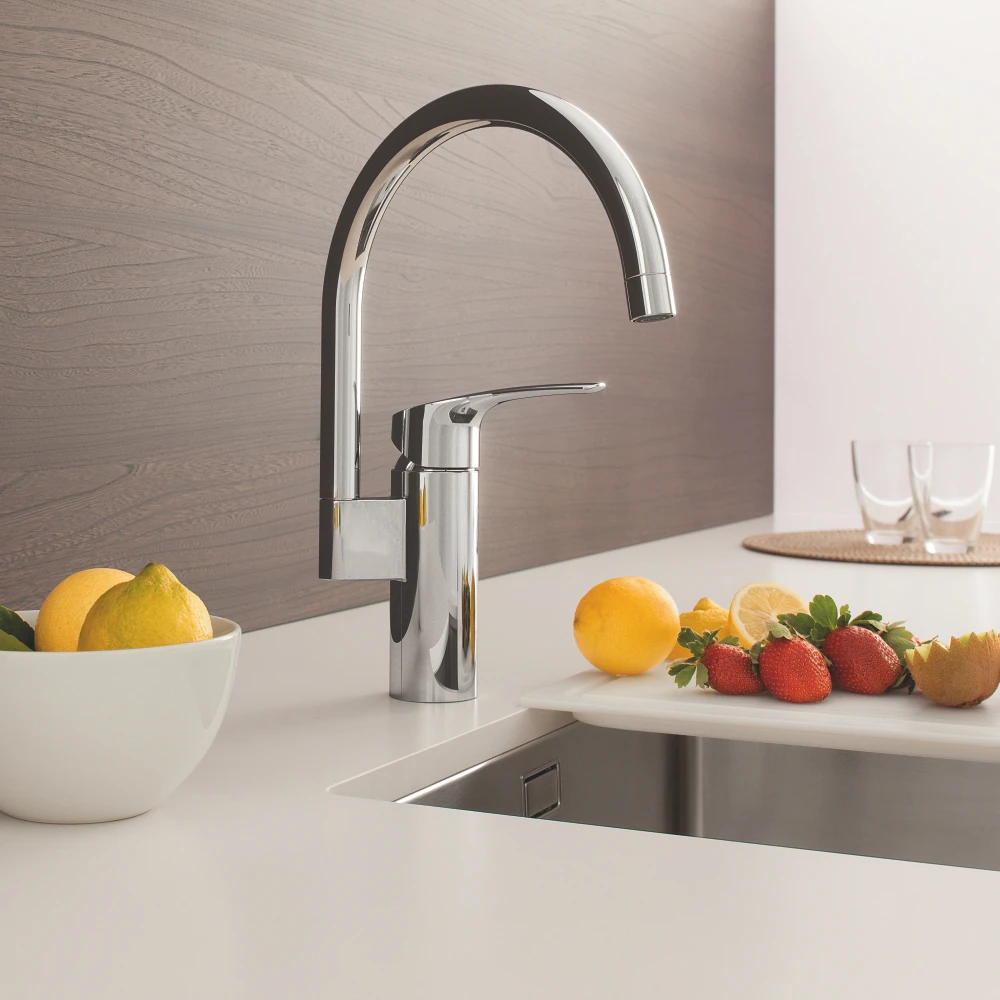 Смеситель для кухни Grohe Eurosmart 340 мм, хром (33202003) Фото - 3