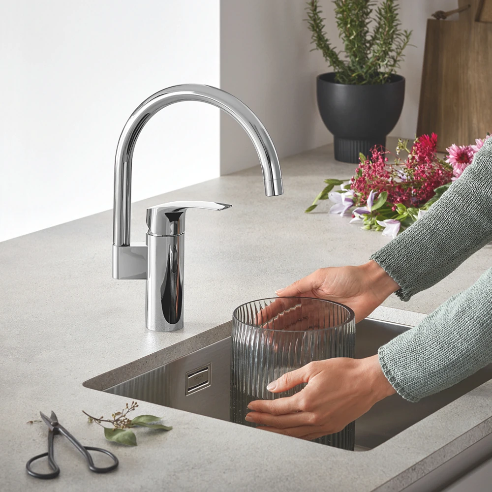 Смеситель для кухни Grohe Eurosmart 340 мм, хром (33202003) Фото - 4
