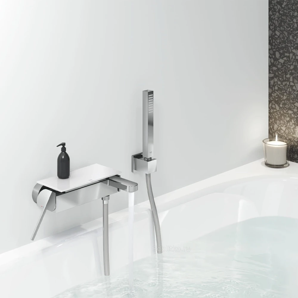 Змішувач для ванни Grohe Plus з душовим гарнітуром (33547003) Фото - 3