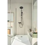Змішувач для душу Grohe Eurosmart New, одноважільний, настінний монтаж, чорний матовий (335552433) Фото - 1