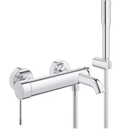 Змішувач для ванни Grohe Essence New з душовим гарнітуром, хром (33628001)