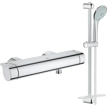 Термостат для душа Grohe Grohtherm 2000 с душевым гарнитуром Euphoria