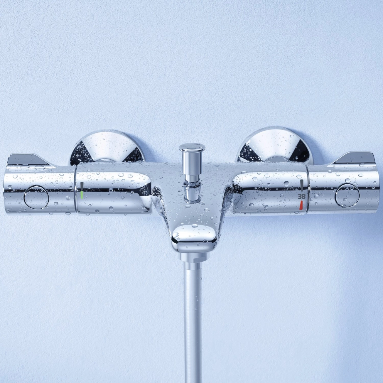 Змішувач для ванни Grohe Grohtherm 800 34567000 з душовим гарнітуром 27948001 (34567001) Фото - 7
