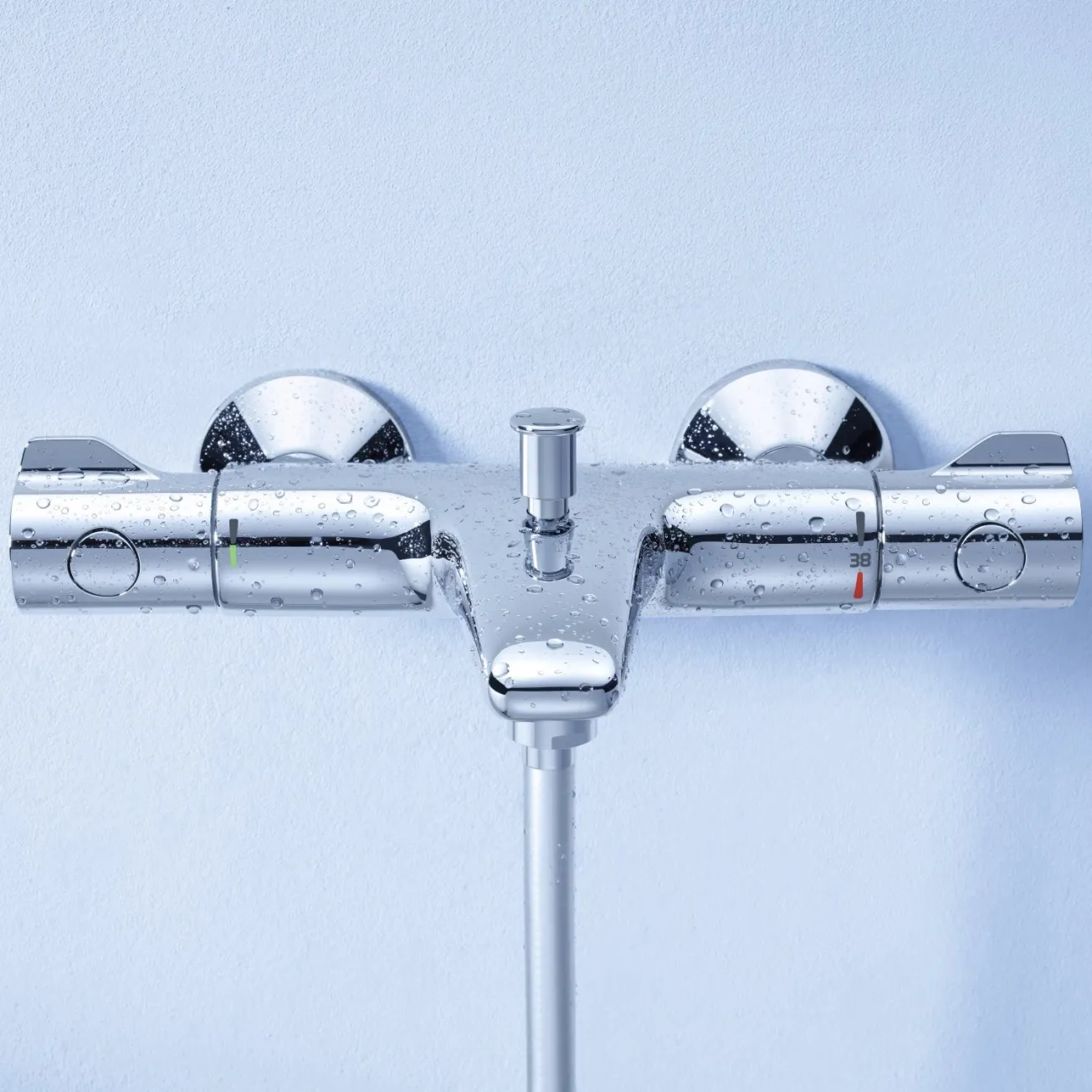 Смеситель для ванны Grohe Grohtherm 800 34567000 с душевым гарнитуром 27948001 (34567001) Фото - 7