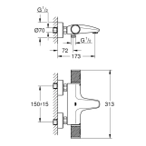 Змішувач термостатичний для ванни Grohe QuickFix Precision Feel 34788000 Фото - 1