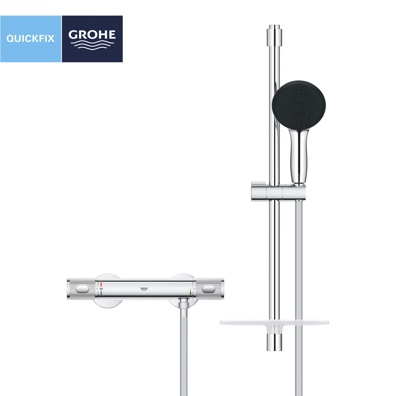Змішувач термостатичний для душу Grohe QuickFix Precision Feel 34791001 Фото - 2