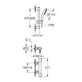 Змішувач термостатичний для душу Grohe QuickFix Precision Flow 34800001 Фото - 1