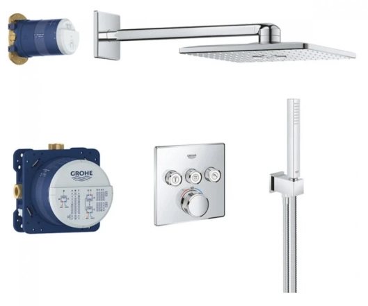 Душевая система Grohe GROHTHERM SmartControl, с душевым гарнитуром (34804000)