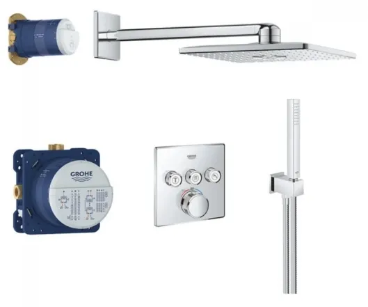 Душова система Grohe GROHTHERM SmartControl , з душовим гарнітуром (34804000)