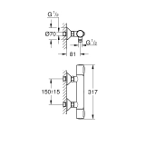 Смеситель термостатический для душа Grohe QuickFix Precision Flow 34840000 Фото - 1
