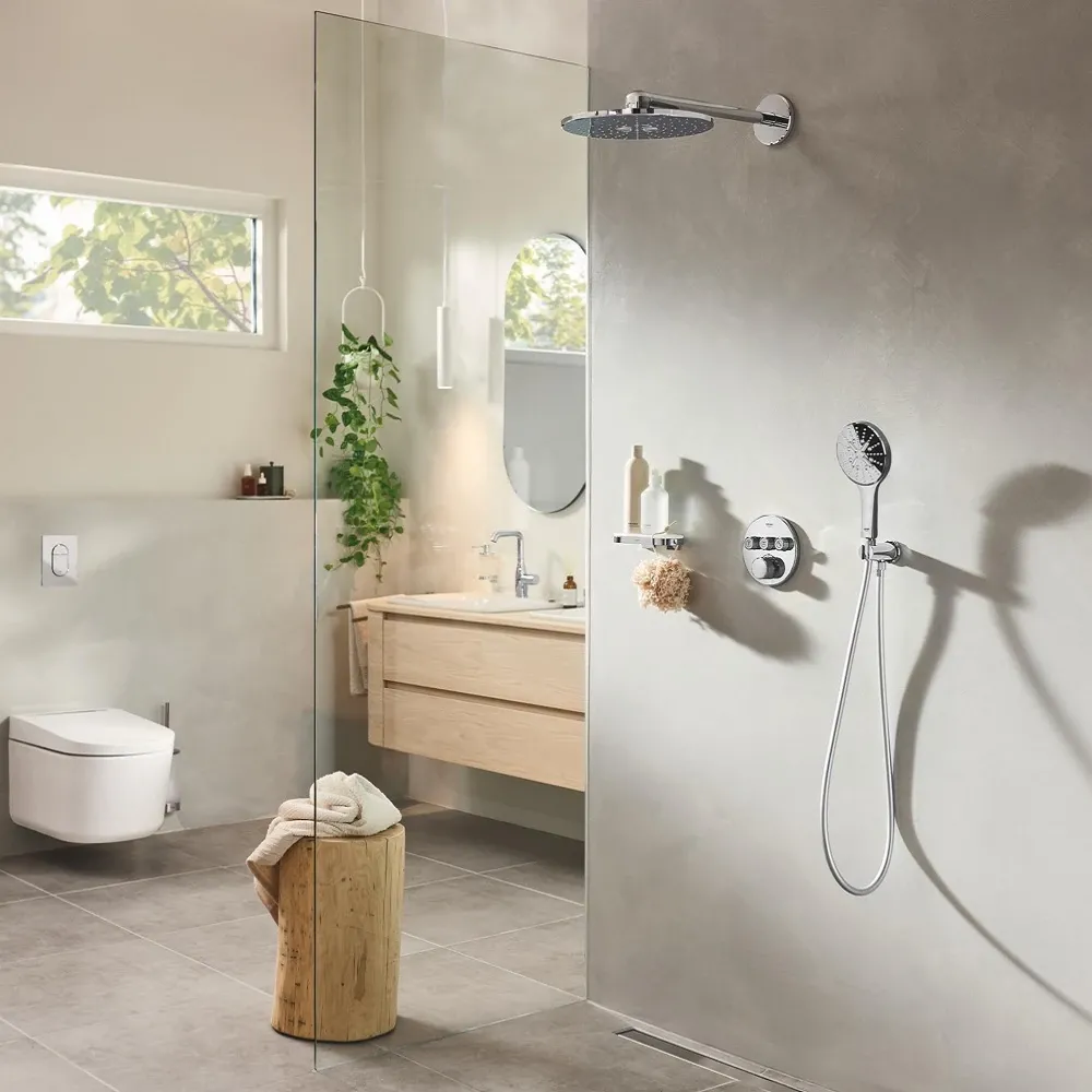 Душова система прихованого монтажу на 3 виходи з термостатом Grohe Grohtherm SmartControl 34863000 Фото - 8