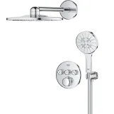 Душова система прихованого монтажу на 3 виходи з термостатом Grohe Grohtherm SmartControl 34863000 Фото - 1