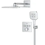 Душевая система скрытого монтажа на 3 выхода с термостатом Grohe Grohtherm SmartControl 34864000 Фото - 1