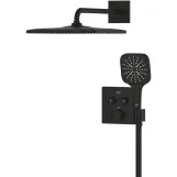 Душевая система скрытого монтажа с термостатом Grohe Grohtherm SmartControl, черный матовый 34865KF0 Фото - 2