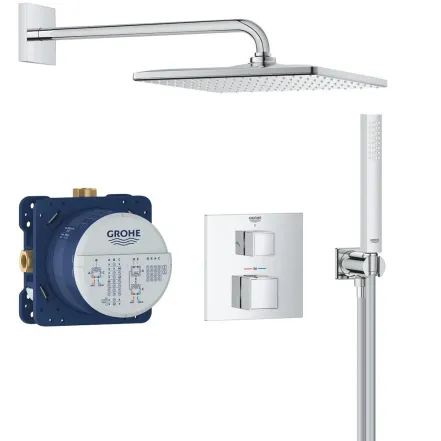 Душевая система скрытого монтажа с термостатом Grohe Grohtherm Cube 34868000