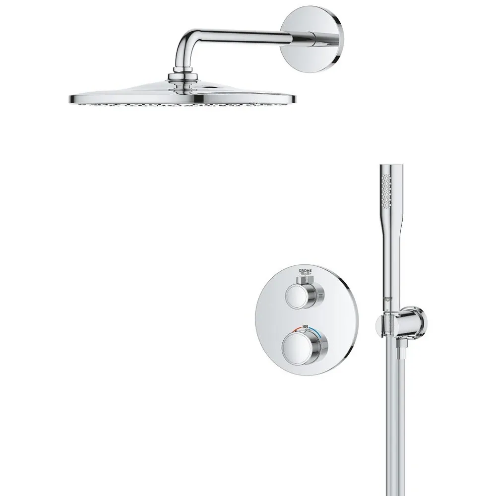 Душевая система скрытого монтажа с термостатом Grohe Grohtherm 34869000 Фото - 1