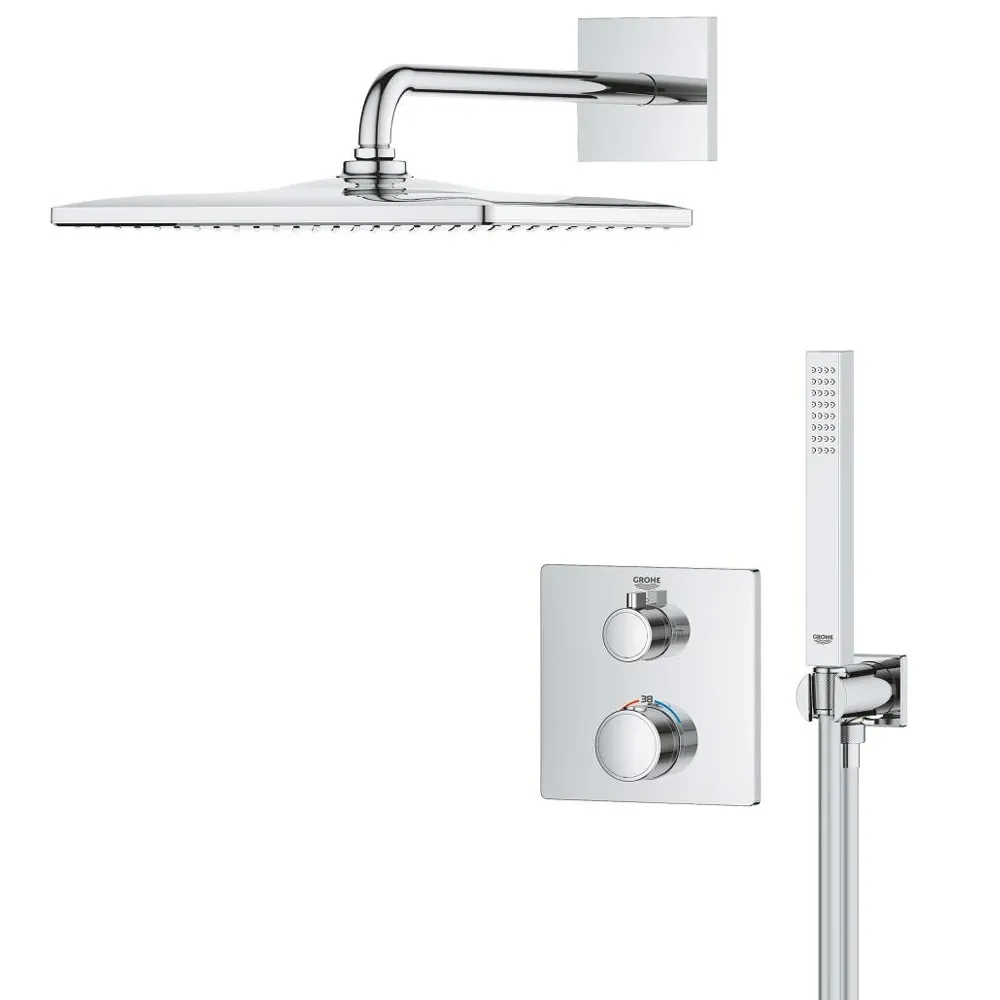 Душевая система скрытого монтажа с термостатом Grohe Grohtherm 34870000 Фото - 1