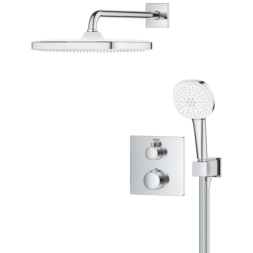 Душова система прихованого монтажу з термостатом Grohe Grohtherm 34871000 Фото - 1