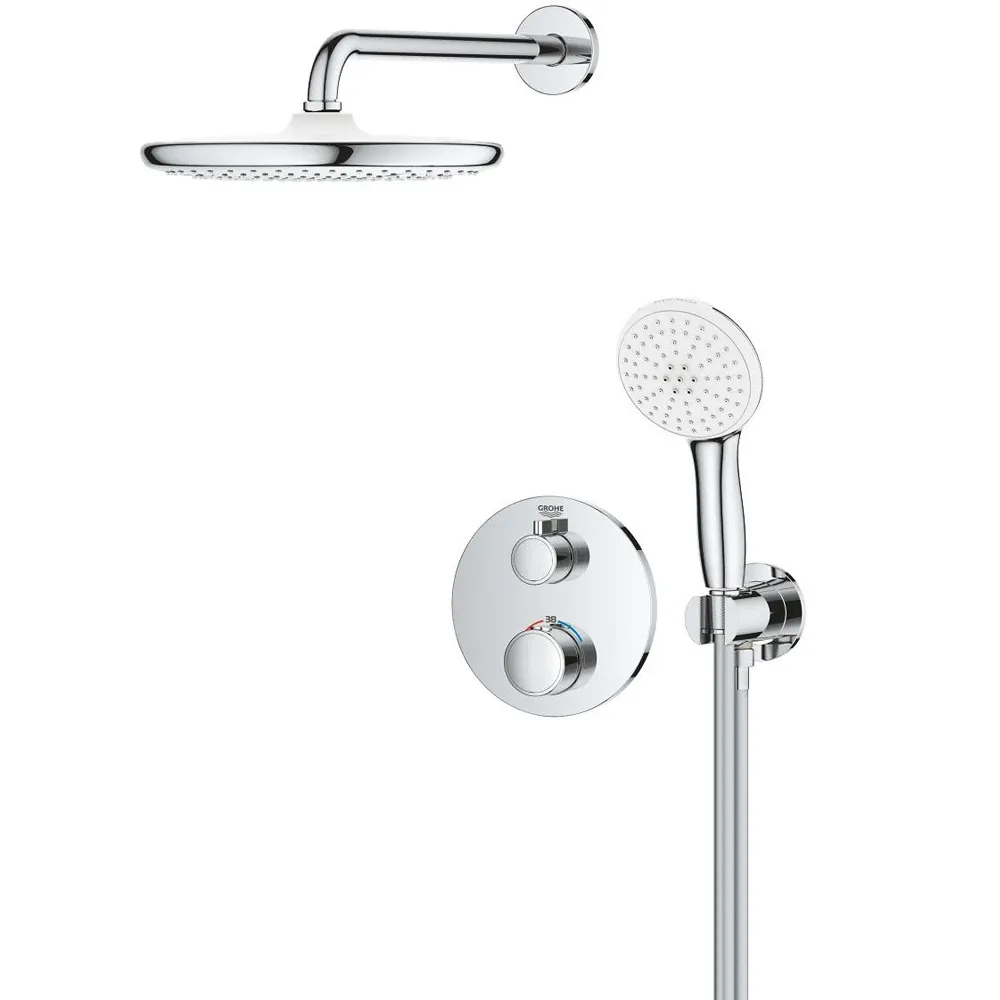 Душевая система скрытого монтажа с термостатом Grohe Grohtherm 34872000 Фото - 1