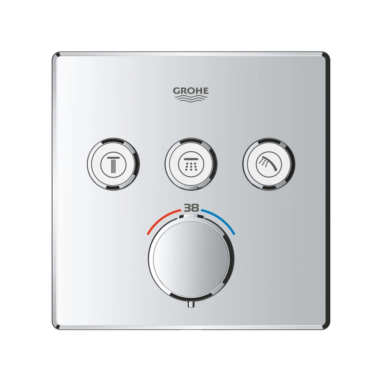 Душевая система скрытого монтажа термостатическая Grohe QuickFix Precision SmartControl Cube 34875000 Фото - 4