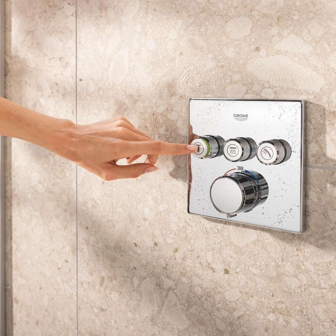 Душевая система скрытого монтажа термостатическая Grohe QuickFix Precision SmartControl Cube 34875000 Фото - 7