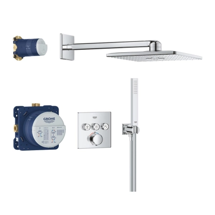 Душевая система скрытого монтажа термостатическая Grohe QuickFix Precision SmartControl Cube 34875000