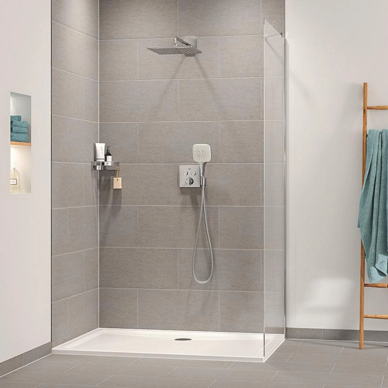 Душевая система скрытого монтажа термостатическая Grohe QuickFix Precision SmartControl Cube 34876000 Фото - 14
