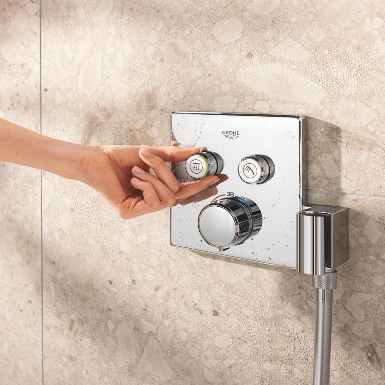 Душевая система скрытого монтажа термостатическая Grohe QuickFix Precision SmartControl Cube 34876000 Фото - 6