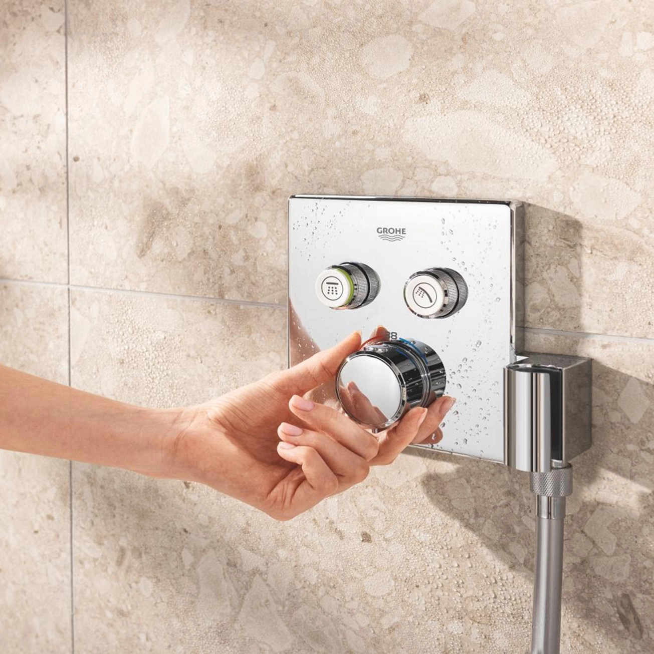 Душевая система скрытого монтажа термостатическая Grohe QuickFix Precision SmartControl Cube 34876000 Фото - 7