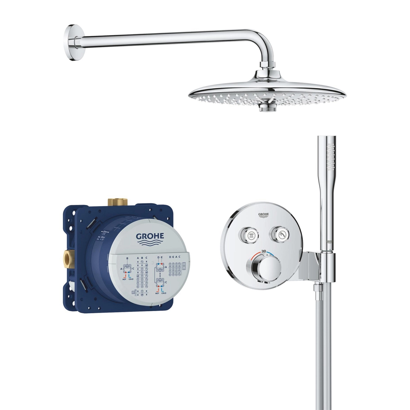 Душова система прихованого монтажу Grohe QuickFix Precision SmartControl 34878000